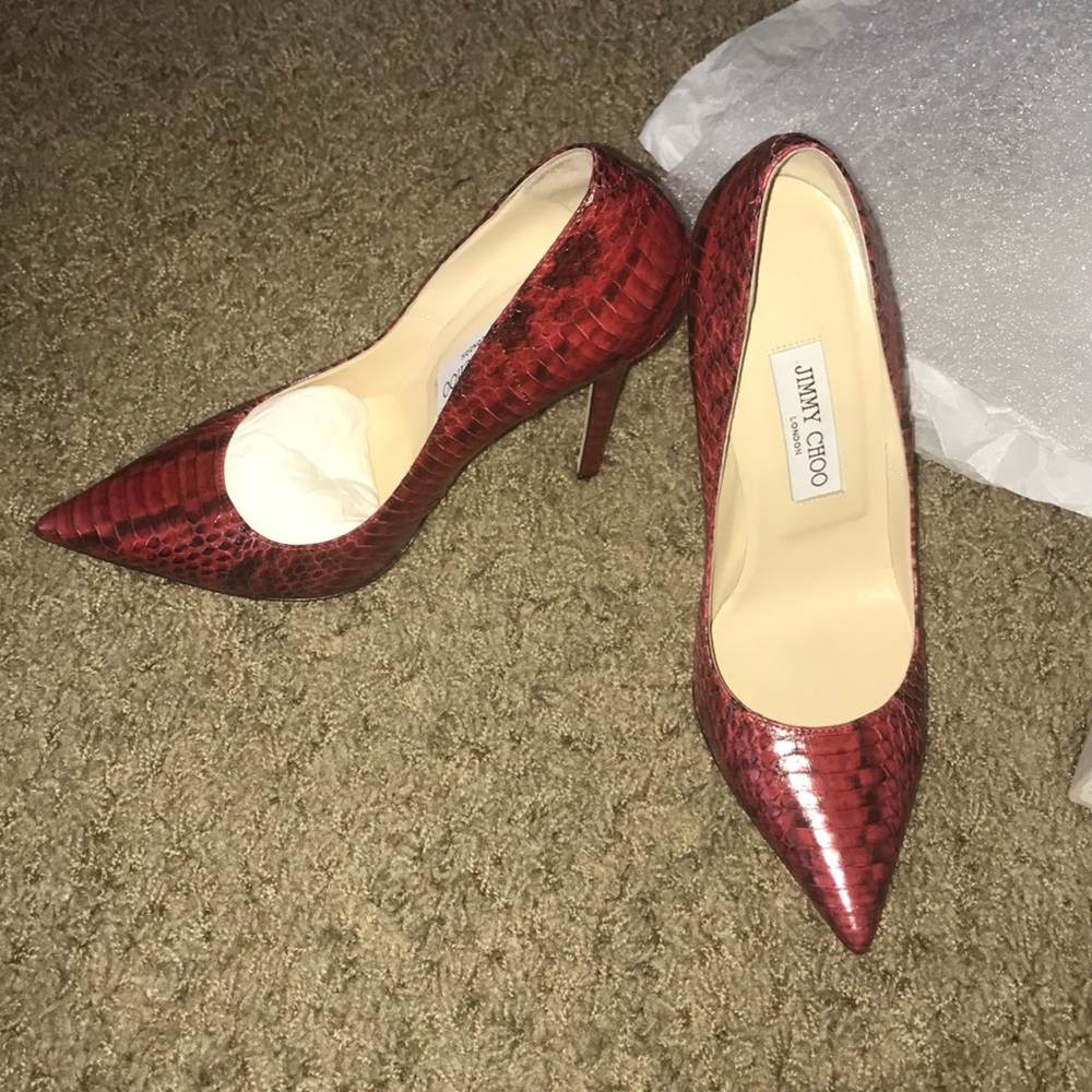 Jimmy Choo Red pointed Toe Pumps sz 39